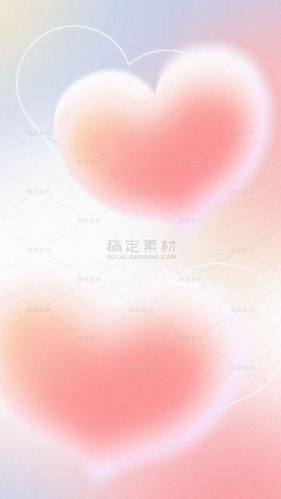 情人节弥散风爱心背景