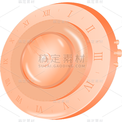 通用轻拟物时钟元素物品元素