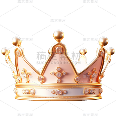 3D立体华丽皇冠免抠元素