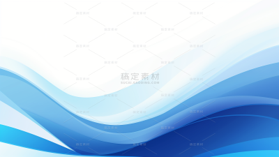 通用蓝色曲线渐变商务背景素材