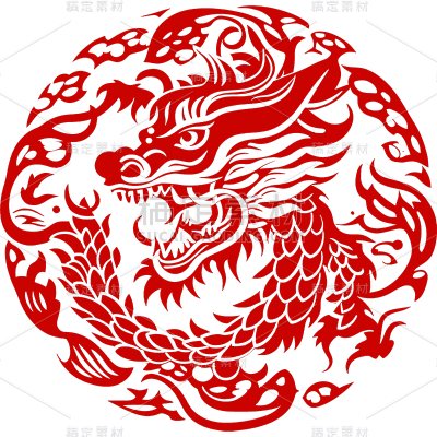 新年春节新春龙年2024立体3D龙元素