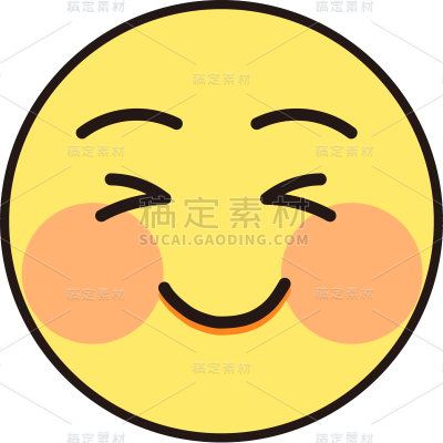 卡通笑脸素材包组合贴纸