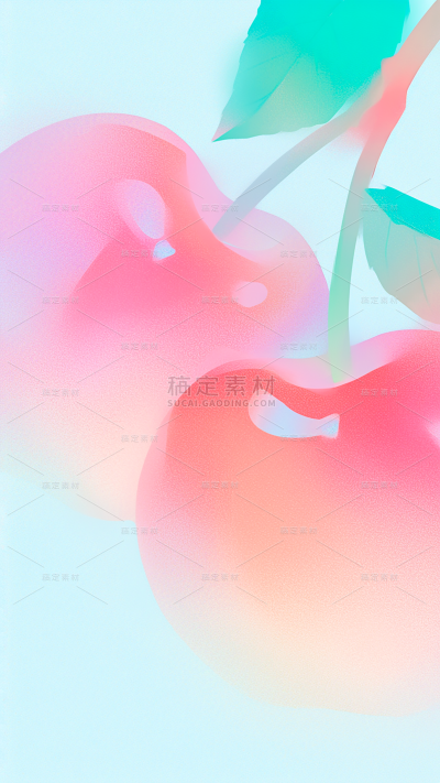 果蔬肌理感弥散插画水果背景图片