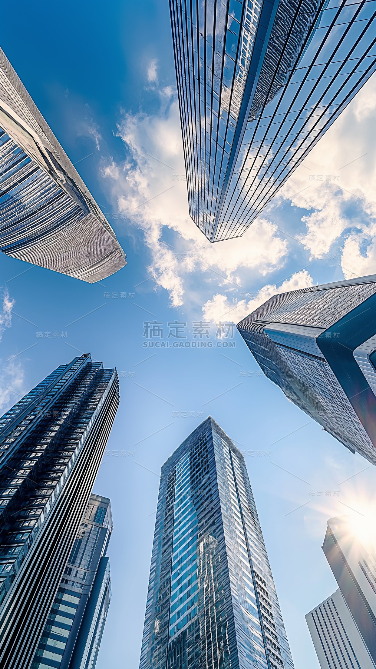 常规系列城市仰视图片通用背景素材