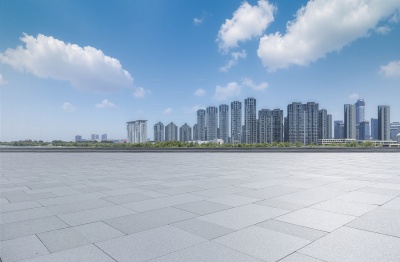 常规内容-建筑系列写实感蓝天白云+城市建筑图片