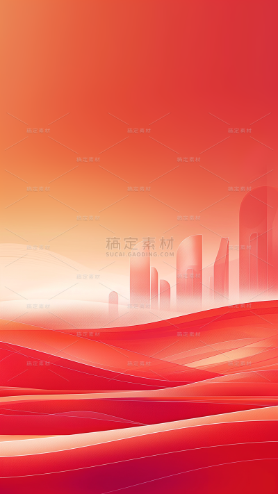 建党节简约红色场景通用背景素材