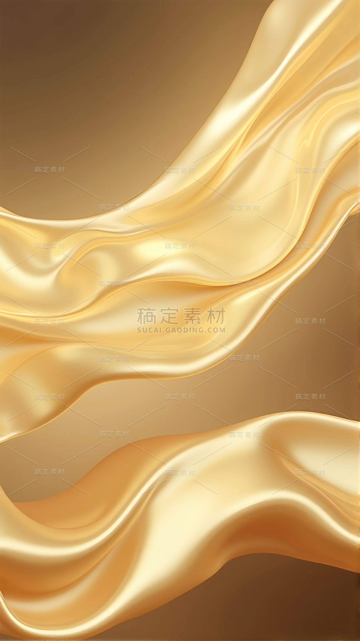 背景系列丝绸感光泽金色渐变背景