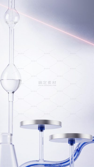 常规科技风系列科技风冷色系金属玻璃展台背景