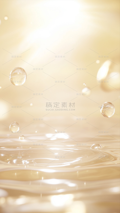 美妆系列轻奢感水面分子背景