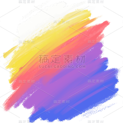 通用-油漆刷笔刷贴纸几何系列
