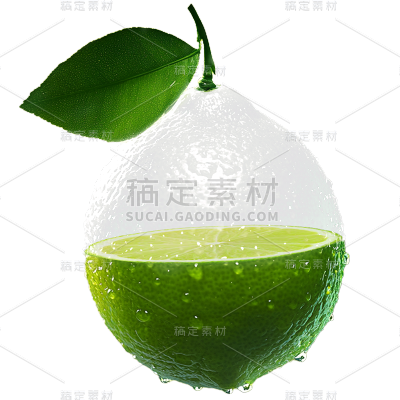 果蔬通用半透明写实水果元素贴纸 