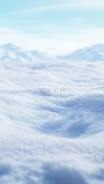 气象系列写实雪地