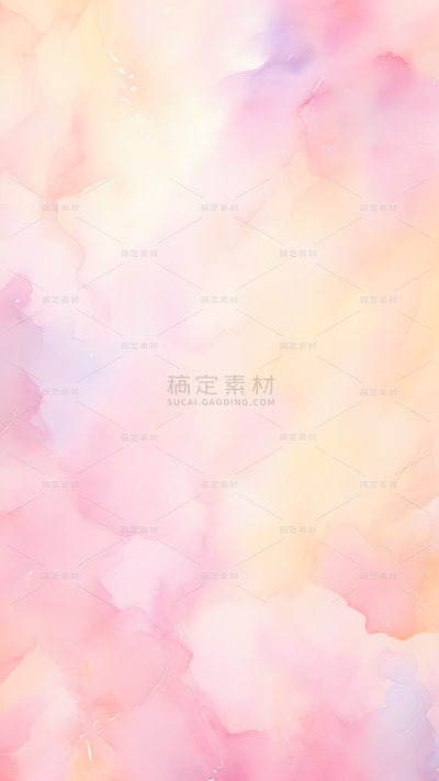 通用简约彩色粉色水彩晕染印染背景
