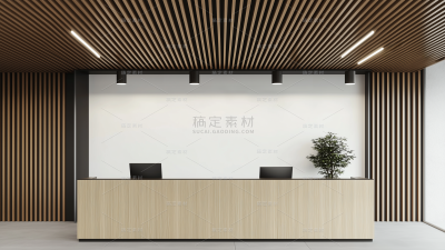 建筑系列通用办公前台等候与接待处图片