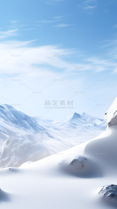 冬天冬季上新展台背景