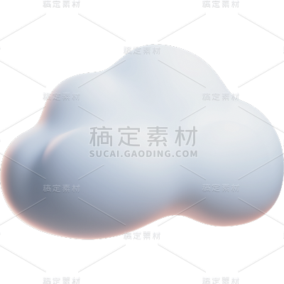 通用软3D卡通柔软云朵元素贴纸