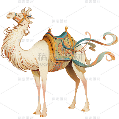 中国风通用敦煌骆驼动物元素素材