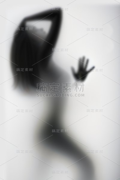 人物系列朦胧感灰色人物剪影（td）