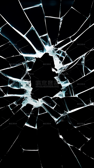 通用玻璃破碎破裂图片素材