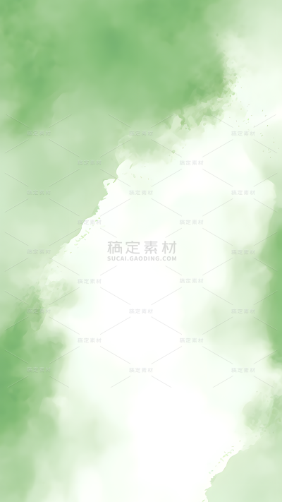 通用简约彩色绿色水彩晕染印染背景