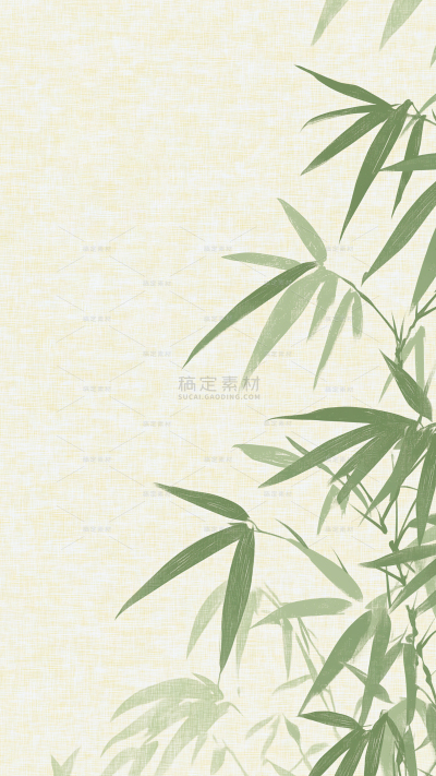 植物系列国风植物背景