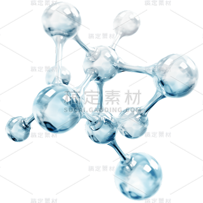 3D化学分子贴纸