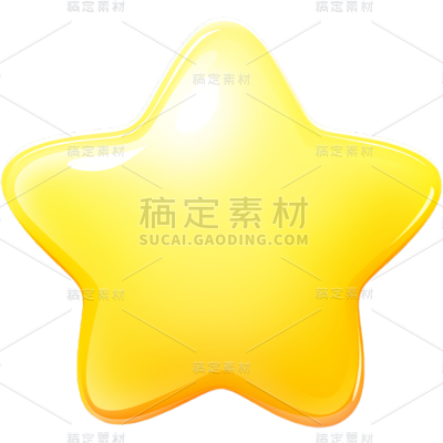 通用卡通感3D立体星星贴纸
