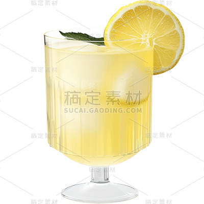 果蔬系列通用写实一杯果汁贴纸