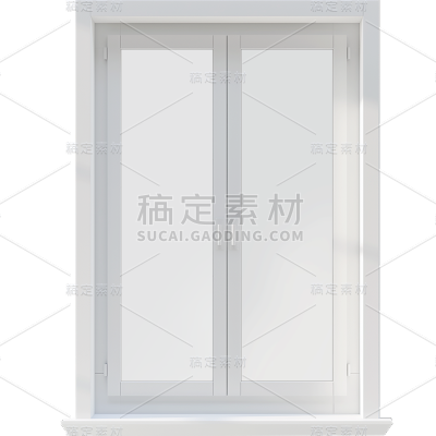 家居系列-通用-闭合窗户浅色贴纸