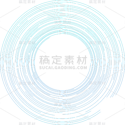 通用-多层线条光圈元素贴纸几何系列