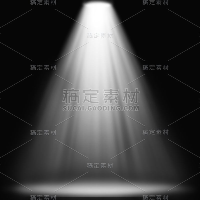特效通用白色光束投影元素素材