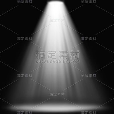特效通用白色光束投影元素素材