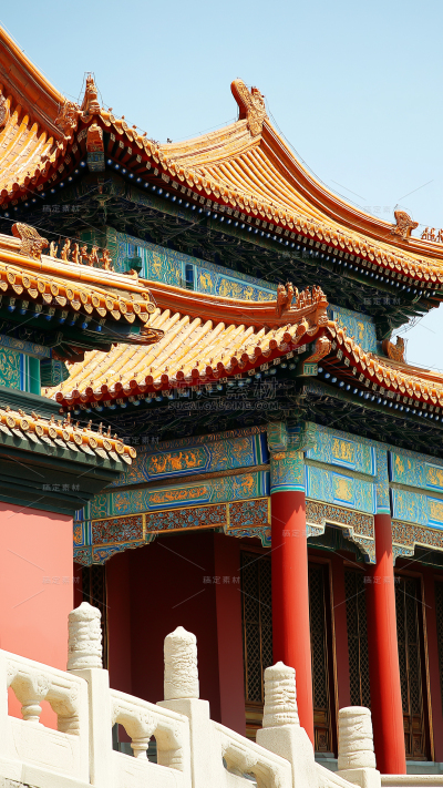 常规系列通用传统中式建筑屋顶图片背景素材