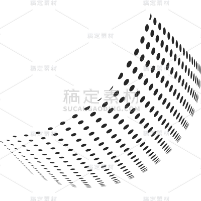 纹理通用黑色曲面波点元素素材