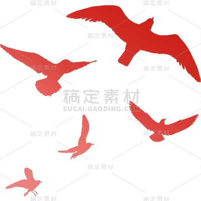 建党节通用简约红色鸽子动物元素