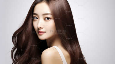美发模特人像