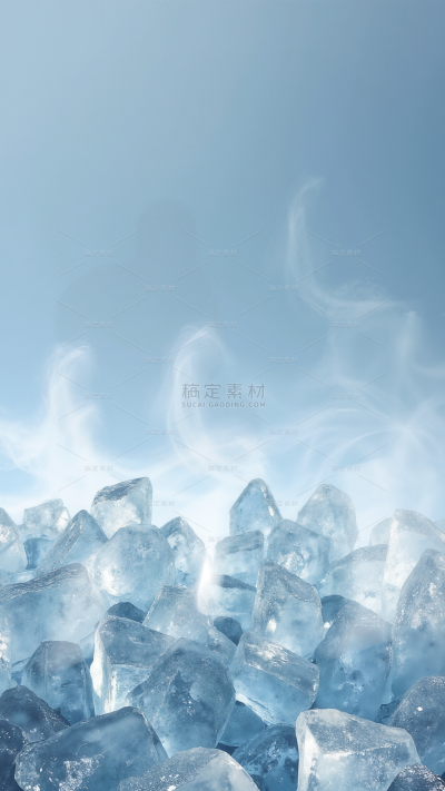 背景系列写实冰河堆积展台背景