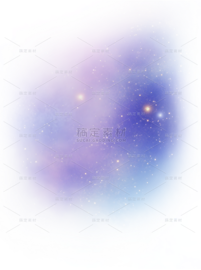 风光系列梦幻感彩色弥散星空群贴纸