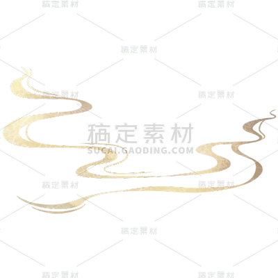 通用中国风中式鎏金祥云元素素材