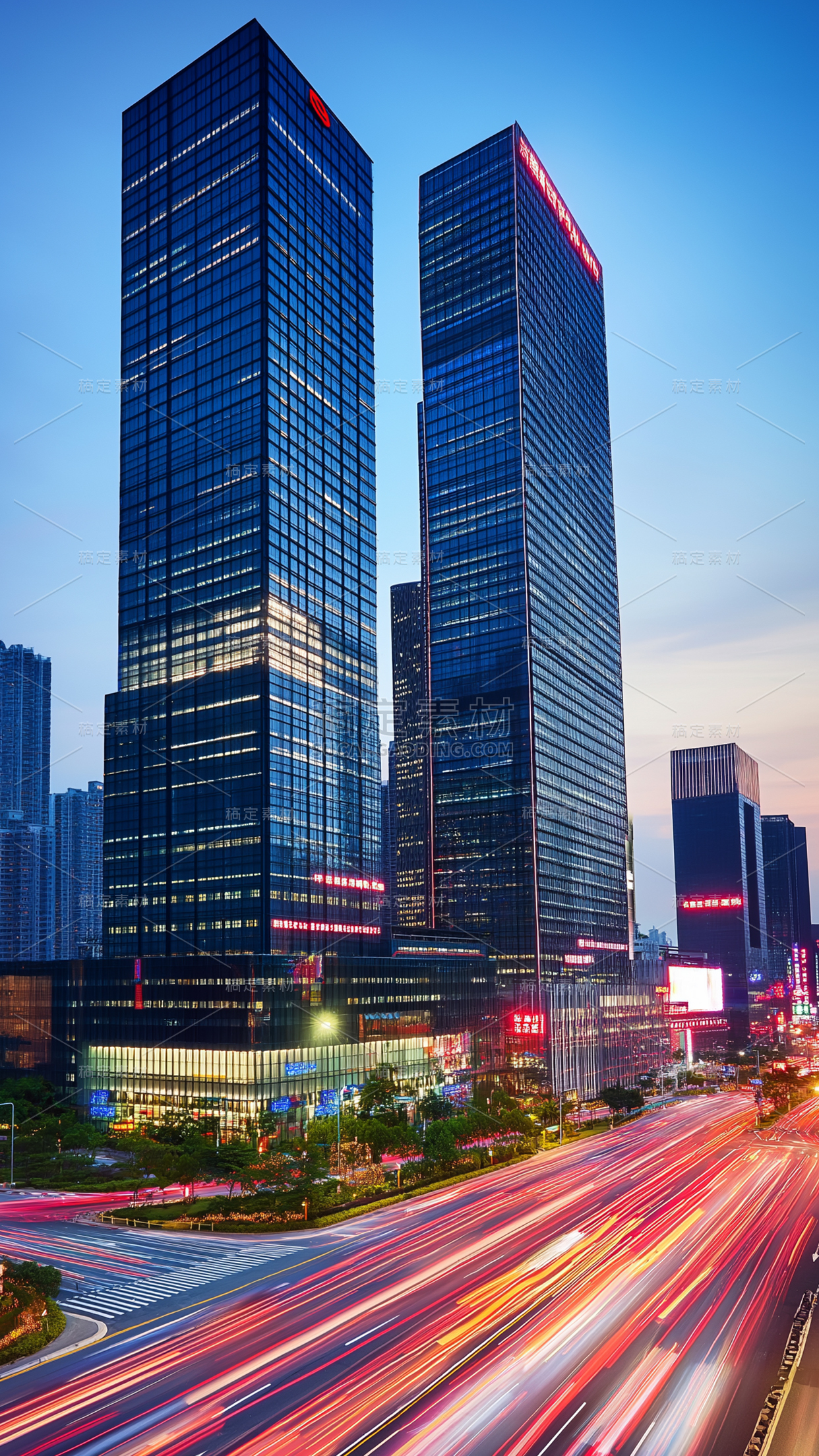 常规系列通用现代城市高楼大厦实景图背景素材