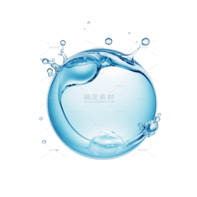 特效系列科技感Q弹水花水珠气泡元素