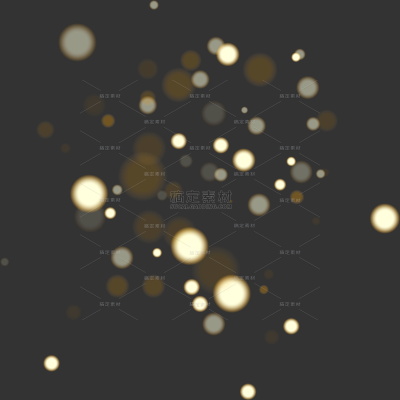 特效系列温馨感黄色圆形光斑贴纸（td）