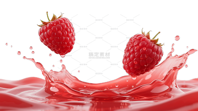 特效系列立体感水果飞溅果蔬汁元素