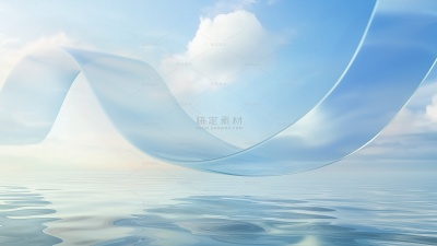 背景系列简约几何玻璃水面背景