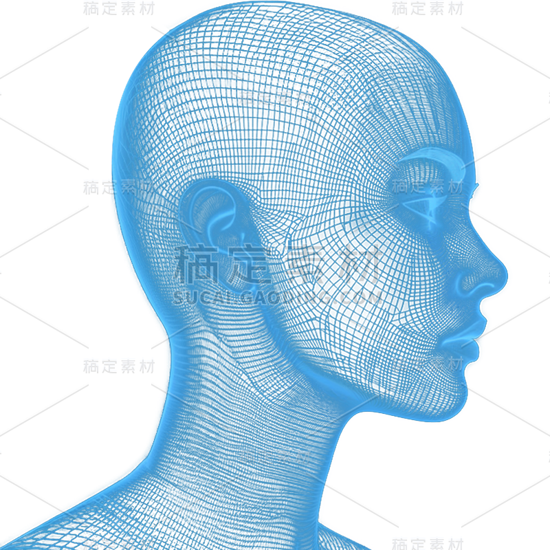 科技风通用3D插画全息机器人元素素材