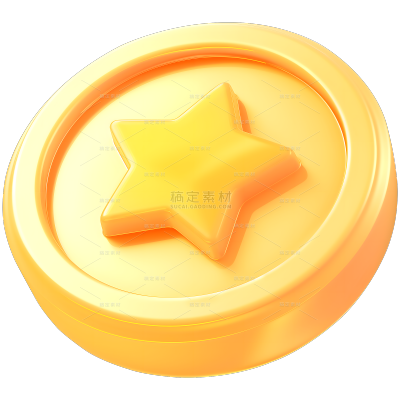 促销系列软3D金币元素