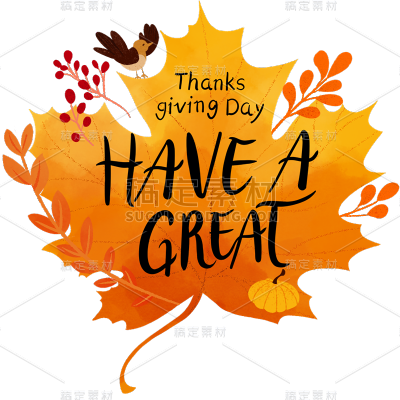 insMind Thanksgiving Elements Stickers