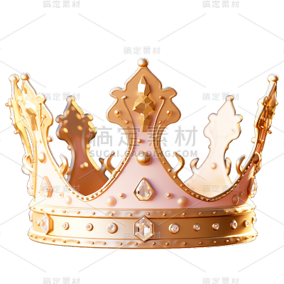 3D立体华丽皇冠免抠元素