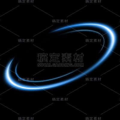 特效通用蓝色光圈元素素材