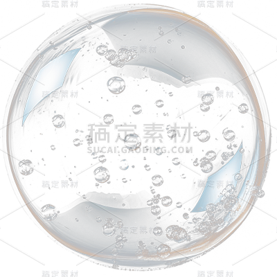 透明彩色气泡贴纸